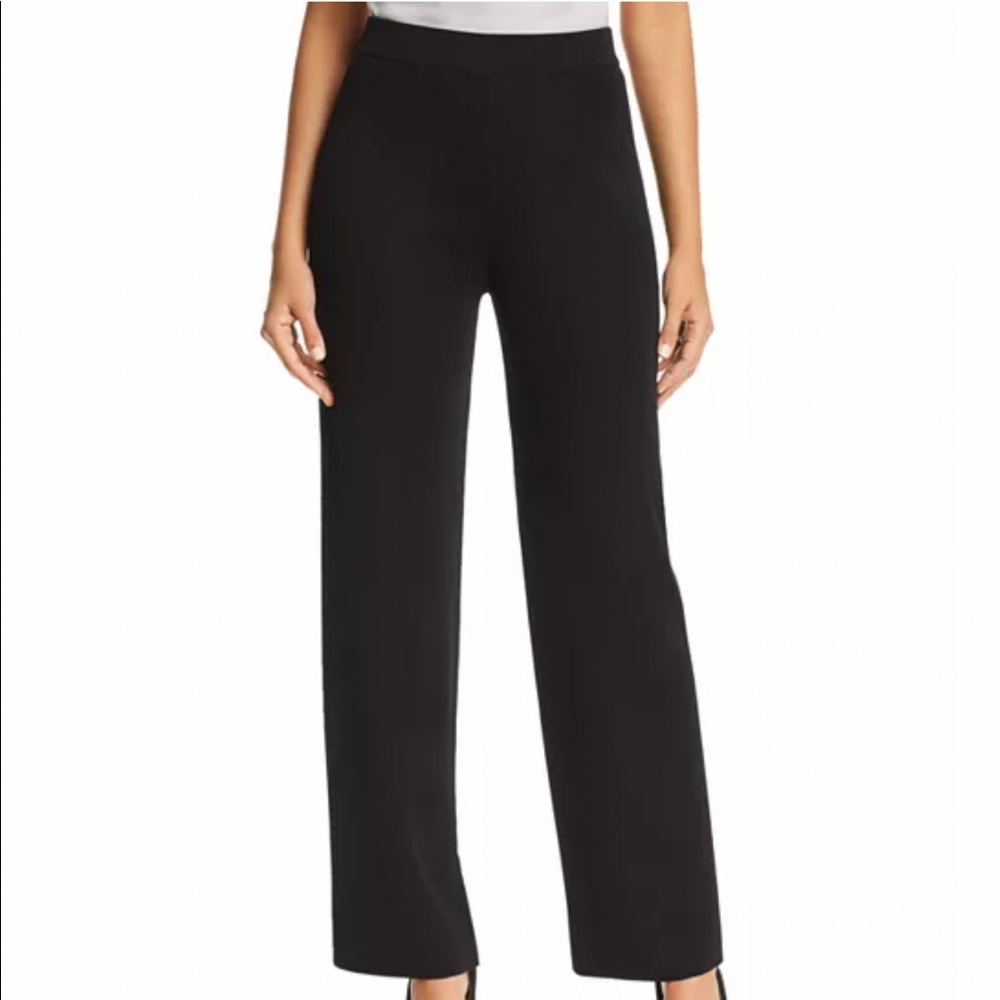 MISOOK Black Pull On Stretch Knit Pants Large *NWT